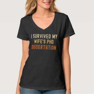 Camiseta Sobreviví a la carrera de graduados en tesis de do