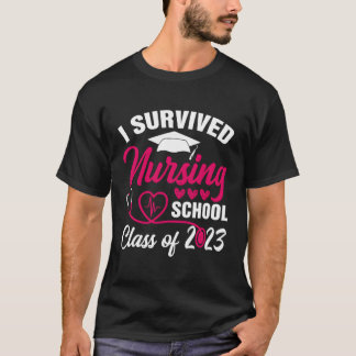 Camiseta Sobreviví A La Clase De Graduación De La Escuela D
