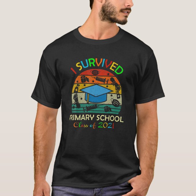 Camiseta Sobreviví A La Clase De Graduación De La Escuela P (Anverso)