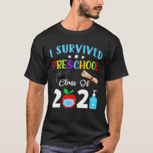 Camiseta Sobreviví A La Clase Preescolar De Graduación Quar