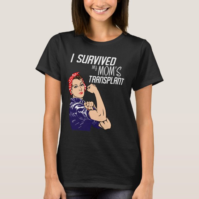 Camiseta Sobreviví a la divertida cuidadora de mi madre en  (Anverso)