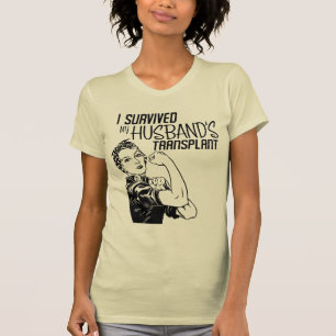 Camiseta Sobreviví a la divertida cuidadora de trasplante 
