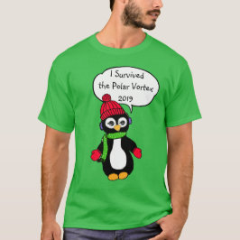 Camiseta Sobreviví a la divertida pingüina del vórtice pola