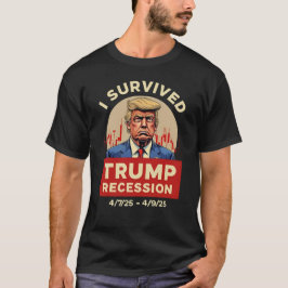 Camiseta Sobreviví a la divertida política de la recesión d
