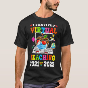 Camiseta Sobreviví a la enseñanza a distancia virtual 2021