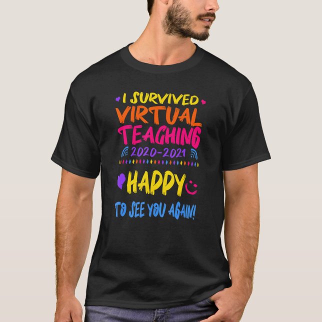 Camiseta Sobreviví a la enseñanza virtual (Anverso)