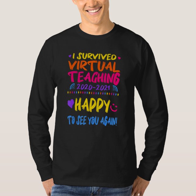 Camiseta Sobreviví a la enseñanza virtual (Anverso)