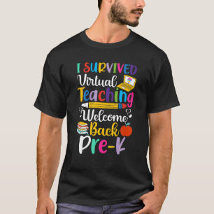 Camiseta Sobreviví a la enseñanza virtual Bienvenida de nue