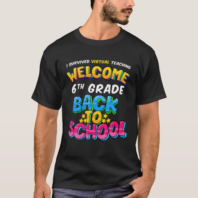 Camiseta Sobreviví A La Enseñanza Virtual De Vuelta A La Es (Anverso)