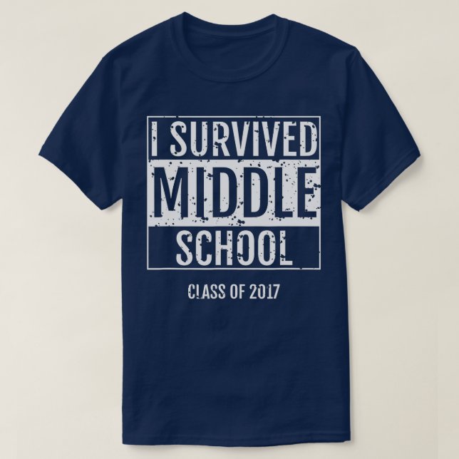 Camiseta Sobreviví a la escuela secundaria (Diseño del anverso)