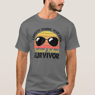 Camiseta Sobreviví a la escuela virtual 2021, el año escola