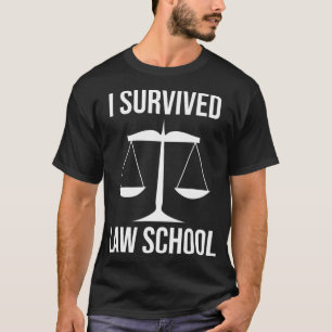 Camiseta Sobreviví a la Facultad de Derecho Graduación dive