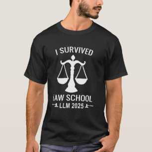Camiseta Sobreviví a la facultad de derecho LLM 2025 Gradua