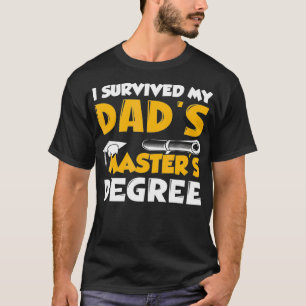 Camiseta Sobreviví a la fiesta de graduación de máster de m