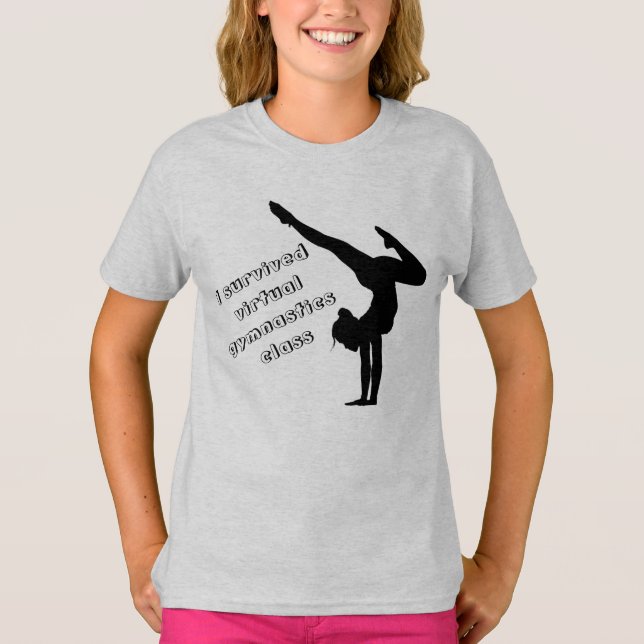 Camiseta Sobreviví a la Gimnasia Virtual Clase T-Shirt (Anverso)