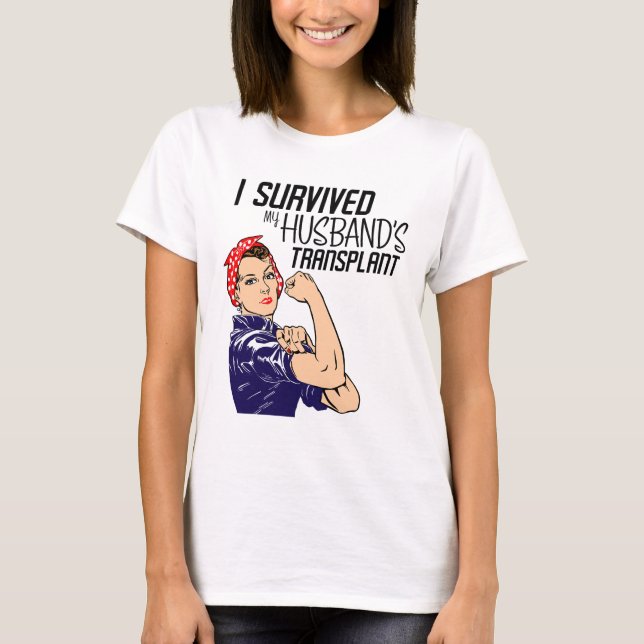 Camiseta Sobreviví a la graciosa cuidadora de trasplante de (Anverso)