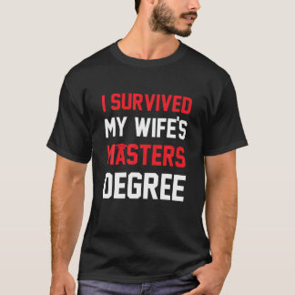 Camiseta Sobreviví a la graduación de graduación de mi espo