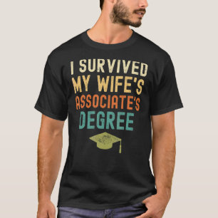 Camiseta Sobreviví a la graduación universitaria de mi espo