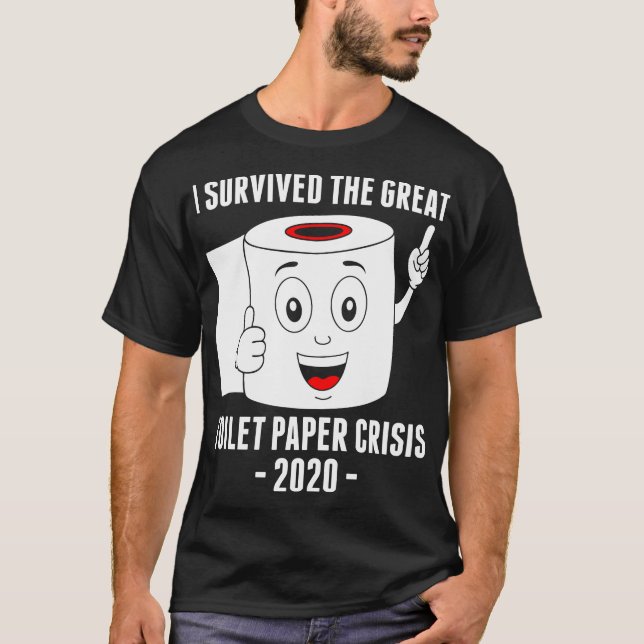 Camiseta Sobreviví a la gran crisis de papel higiénico 2020 (Anverso)