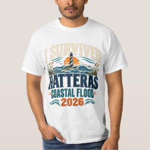 Camiseta Sobreviví a la inundación costera de la isla Hatte