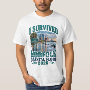 Camiseta Sobreviví a la inundación costera de Norfolk 2026