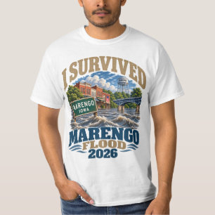 Camiseta Sobreviví a la inundación del río Marengo Iowa 202