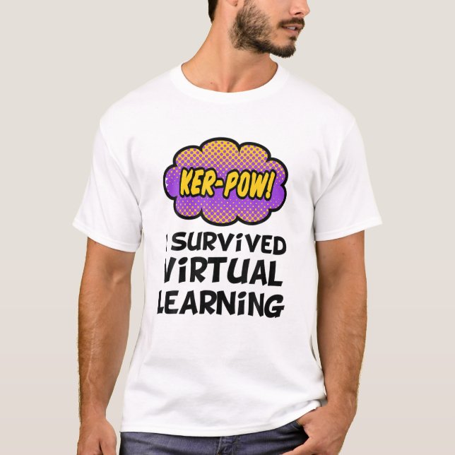 Camiseta Sobreviví a la Maestra Virtual de fin de año (Anverso)