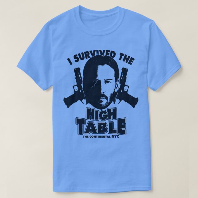 Camiseta Sobreviví a la mesa alta Baba Yaga Keanu Reeves M (Diseño del anverso)