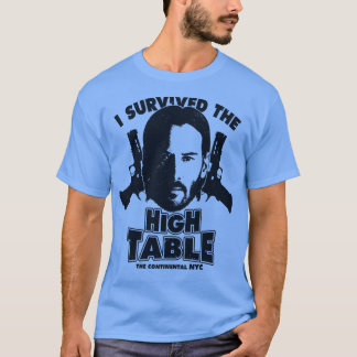 Camiseta Sobreviví a la mesa alta Baba Yaga Keanu Reeves M