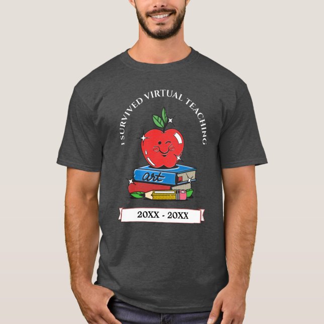 Camiseta Sobreviví a la personalización del profesor virtua (Anverso)