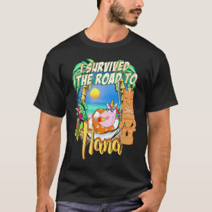 Camiseta Sobreviví a la playa de Hana Hawaii Unicorn P