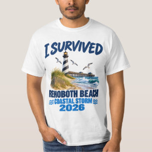 Camiseta Sobreviví a la tormenta costera de Rehoboth Beach 