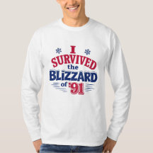 Camiseta 'Sobreviví a la ventisca del 91'