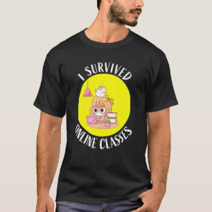 Camiseta Sobreviví a las clases virtuales en línea que ense