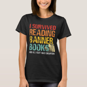 Camiseta Sobreviví a leer libro de libros prohibidos Bookah