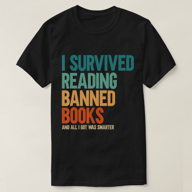 Camiseta Sobreviví a leer libros prohibidos en Bookaho (Diseño del anverso)