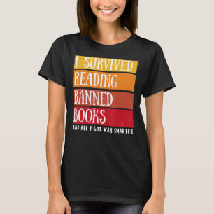 Camiseta sobreviví a leer libros prohibidos Retro libros pr