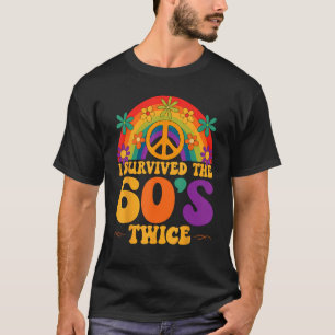 Camiseta Sobreviví a los años 60 dos sesenta y setenta años