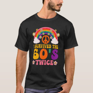 Camiseta Sobreviví a los años 60 dos sesenta y setenta años