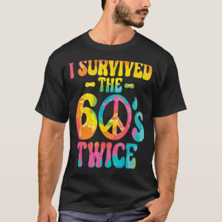 Camiseta Sobreviví a los años 60 dos sesenta y setenta años