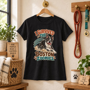Camiseta Sobreviví a los Boston Zoomies Divertido