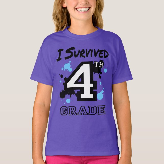 Camiseta Sobreviví a los Chicas de cuarto grado (Anverso)