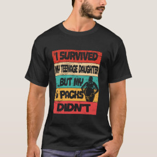 Camiseta Sobreviví a mi hija adolescente pero mis 6 paquete