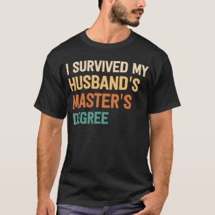 Camiseta sobreviví a mi marido maestría graduación g