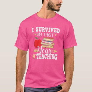 Camiseta Sobreviví A Mi Primer Año De Enseñanza De Vuelta A