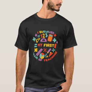 Camiseta Sobreviví A Mi Primer Año De Enseñanza De Vuelta A
