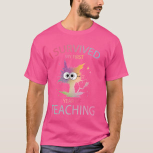 Camiseta Sobreviví A Mi Primer Año De Enseñar Té Nuevo Grac