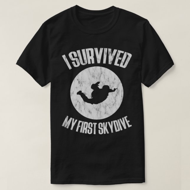Camiseta Sobreviví a mi primer Skydive 2 (Diseño del anverso)
