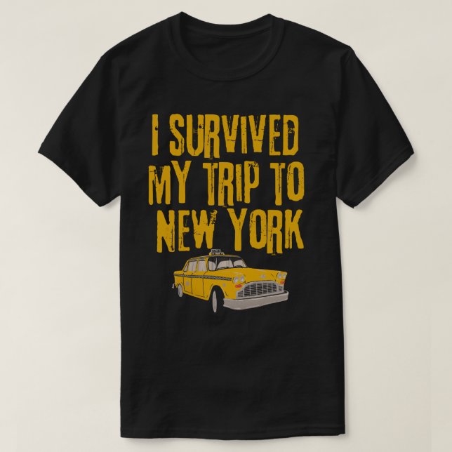 Camiseta Sobreviví a mi viaje a Nueva York (Diseño del anverso)