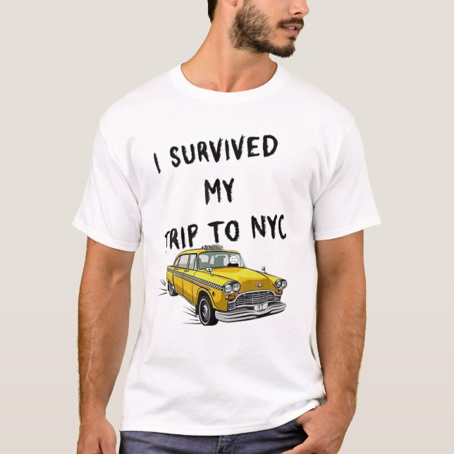 Camiseta Sobreviví A Mi Viaje A Nueva York (Anverso)